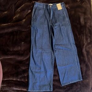 Madewell NWT Dark Blue Wide-Leg Jeans